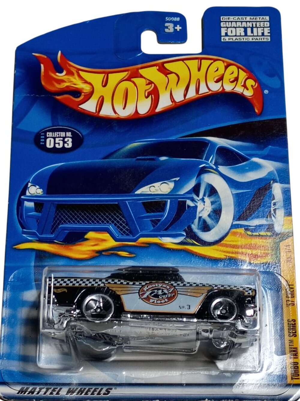 Hot Wheels '57 Chevy Turbo Taxi Series Die-Cast Car No. 1/4 Collector 053